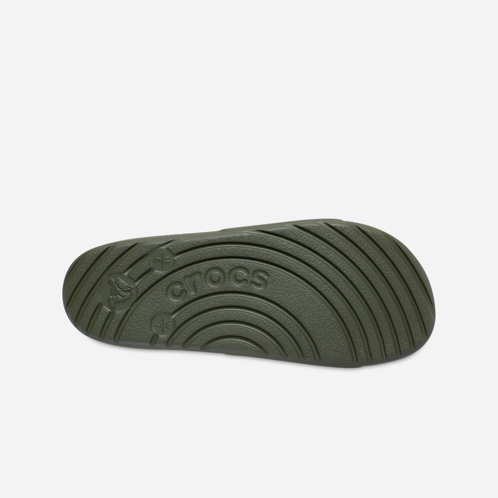 Dép Quai Ngang Unisex Crocs - Xanh Quân Đội - Supersports Vietnam