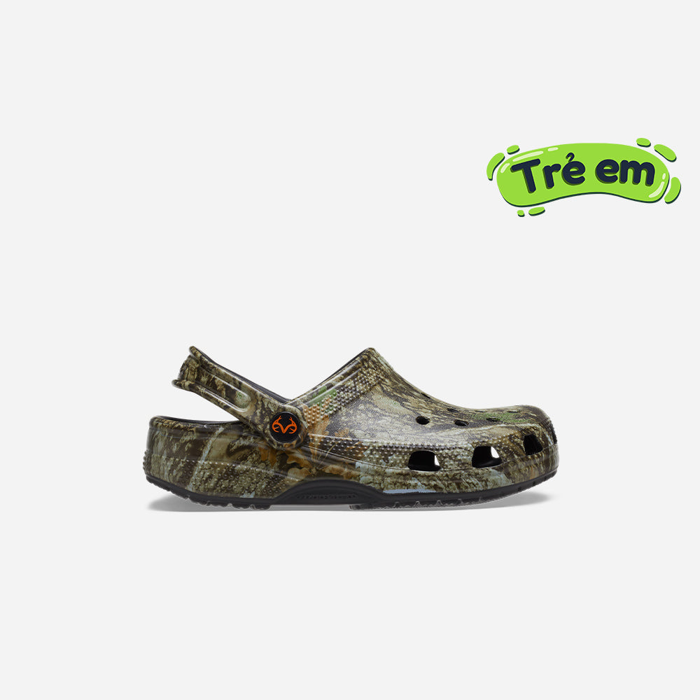Giày Clog Trẻ Em Crocs Classic Realtree Apx - Xanh Quân Đội - Supersports Vietnam