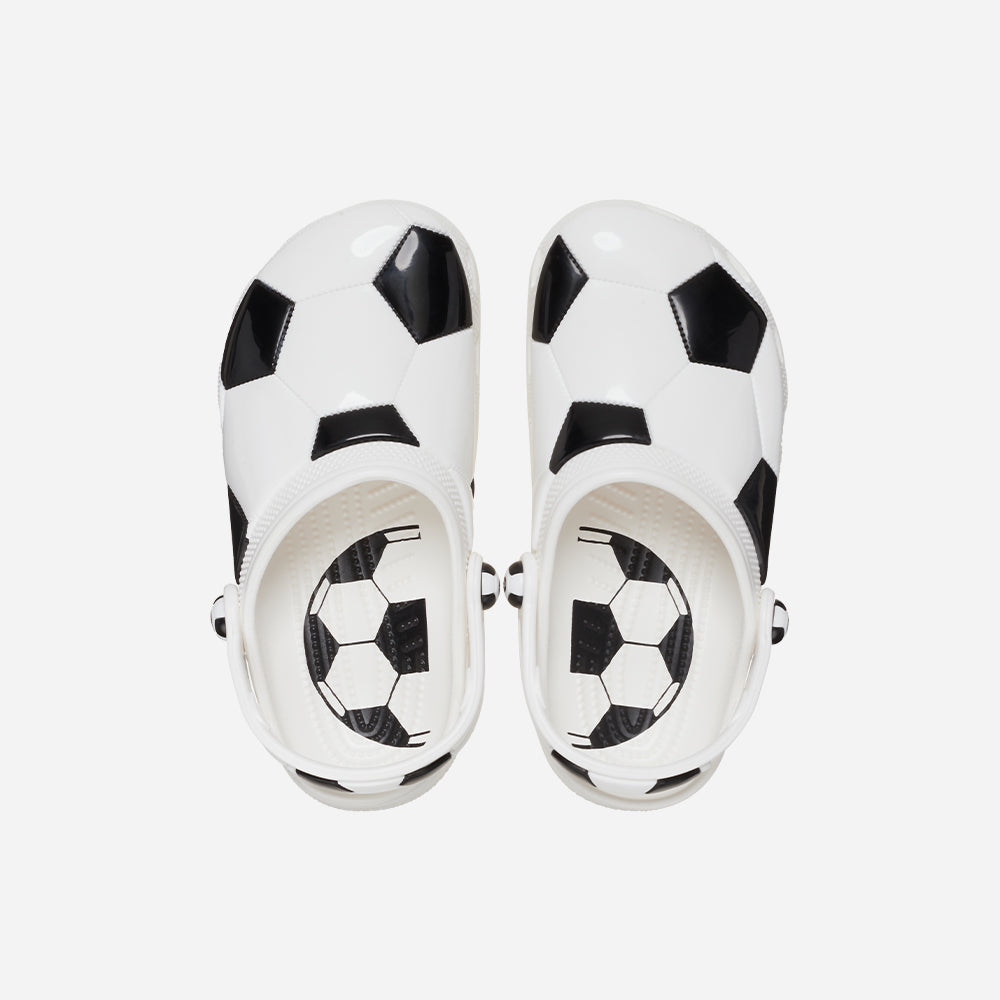 Giày Clog Trẻ Em Crocs Classic Soccer Ball - Trắng - Supersports Vietnam