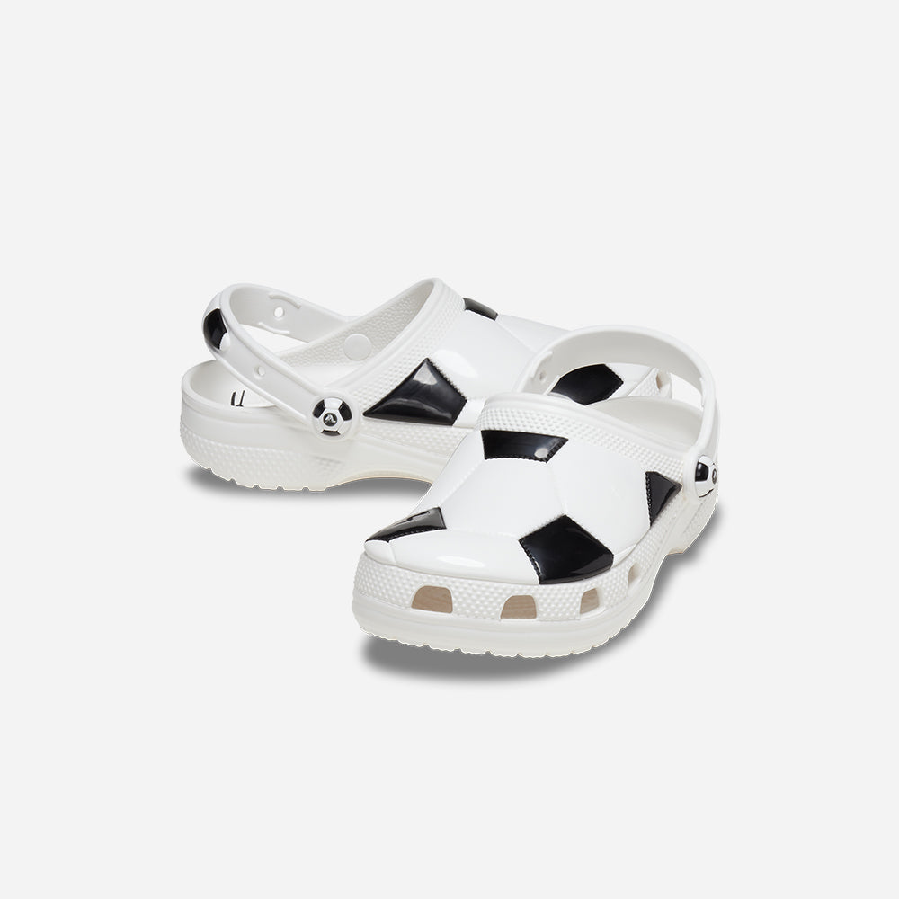 Giày Clog Trẻ Em Crocs Classic Soccer Ball - Trắng - Supersports Vietnam
