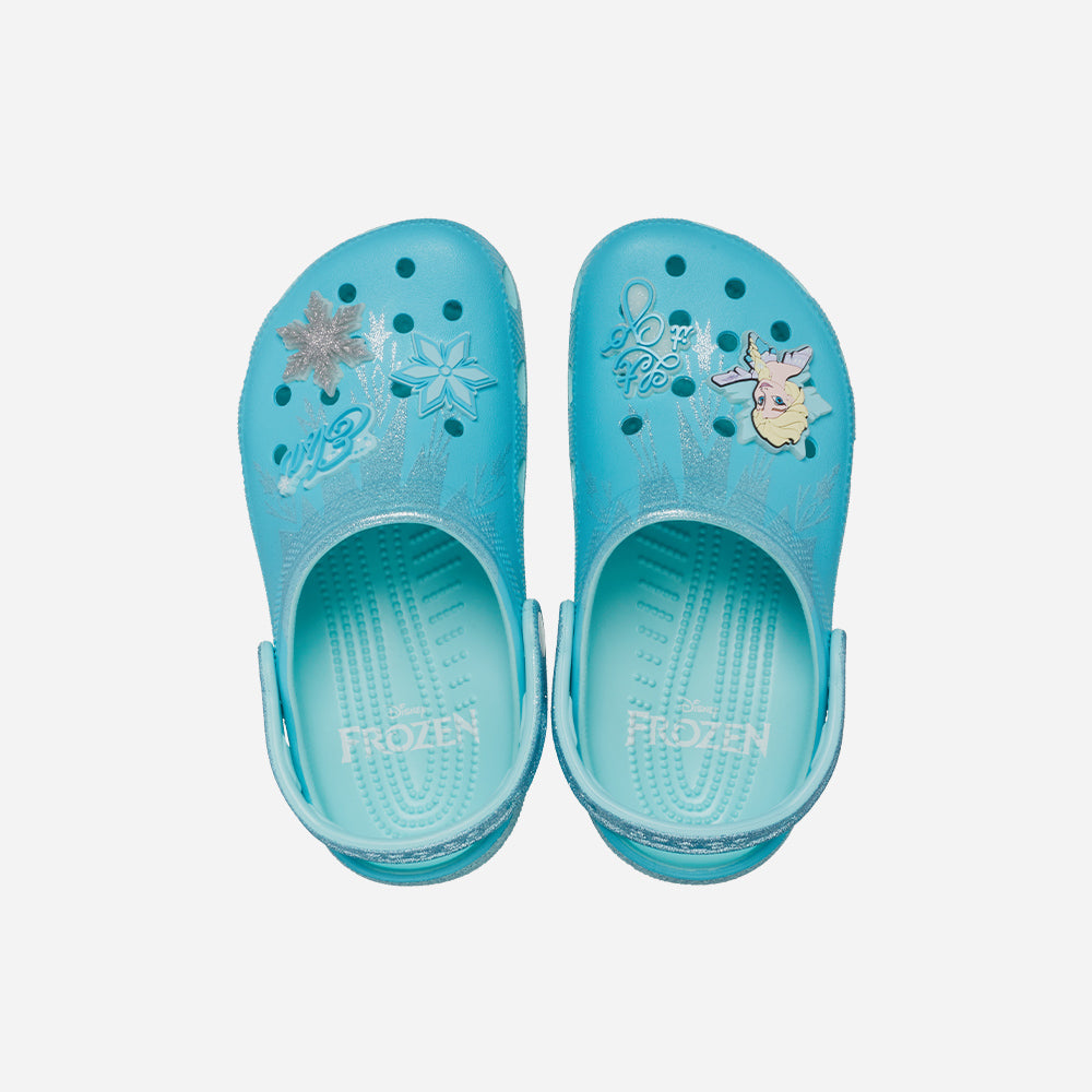 Giày Clog Trẻ Em Crocs Classic Frozen Elsa - Xanh Dương - Supersports Vietnam