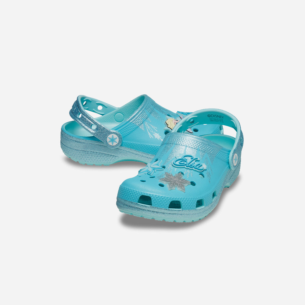 Giày Clog Trẻ Em Crocs Classic Frozen Elsa - Xanh Dương - Supersports Vietnam