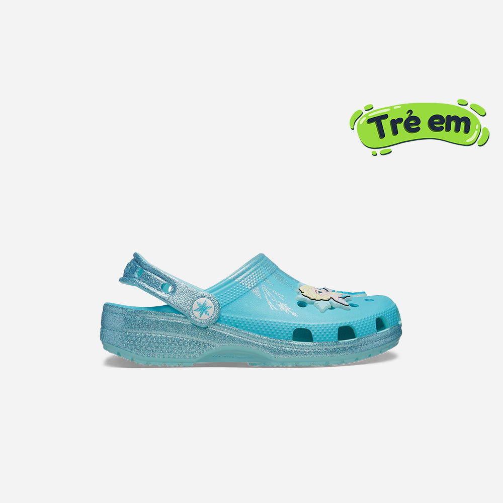 Giày Clog Trẻ Em Crocs Classic Frozen Elsa - Xanh Dương - Supersports Vietnam