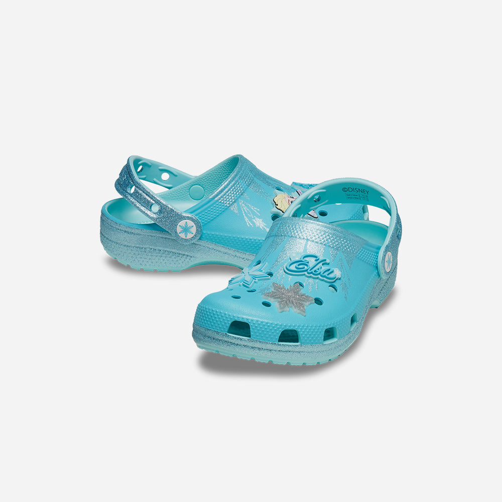 Giày Clog Trẻ Em Crocs Classic Frozen Elsa - Xanh Dương - Supersports Vietnam