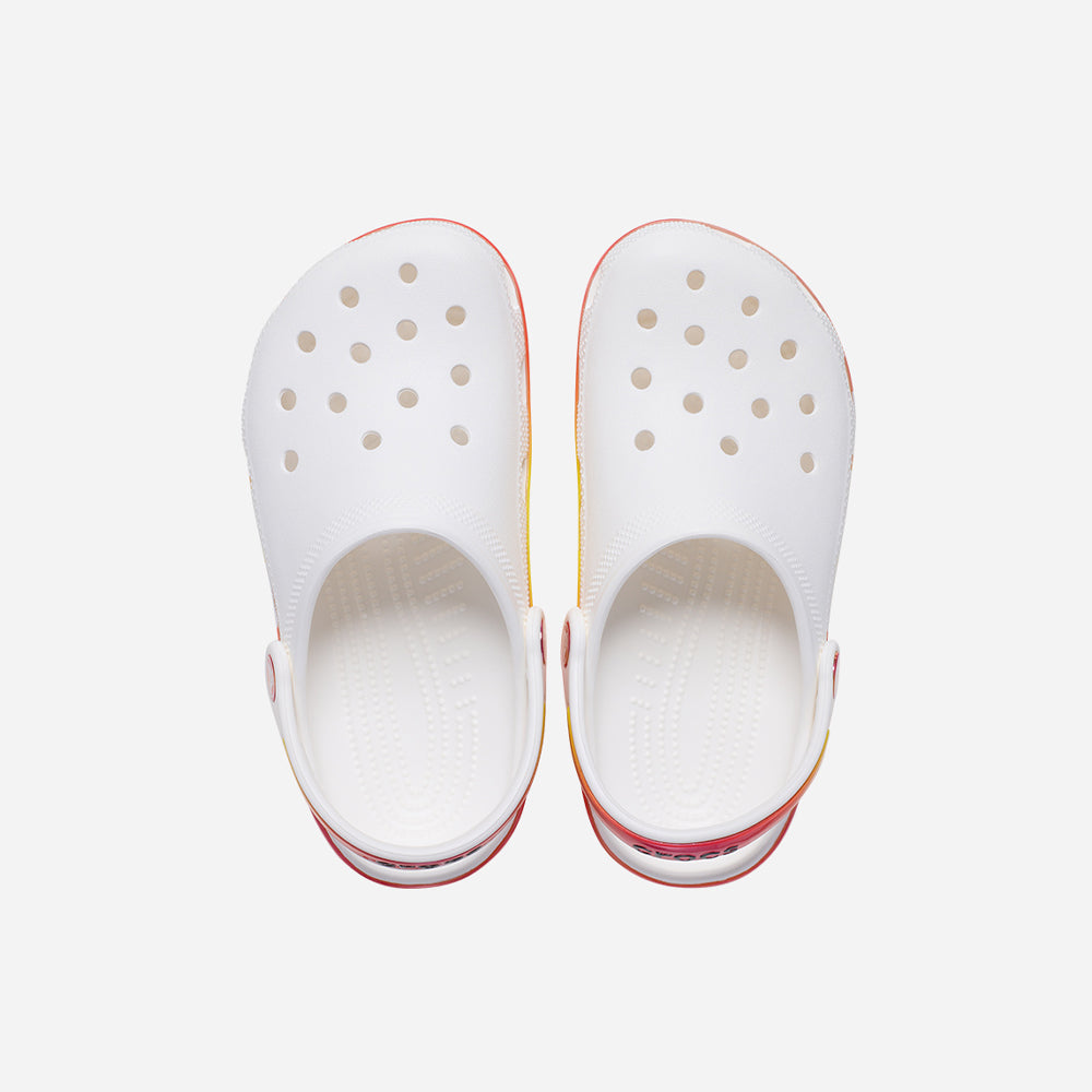 Giày Clog Trẻ Em Crocs Classic Reflector - Trắng - Supersports Vietnam