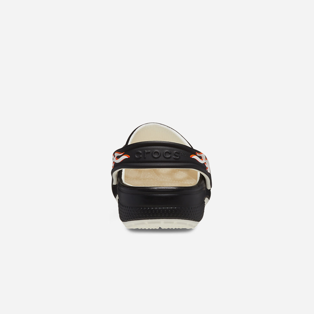 Giày Clog Trẻ Em Crocs Classic Glow Flames - Đen - Supersports Vietnam