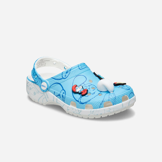 Giày Clog Unisex Crocs Smurfs Classic - Xanh Dương