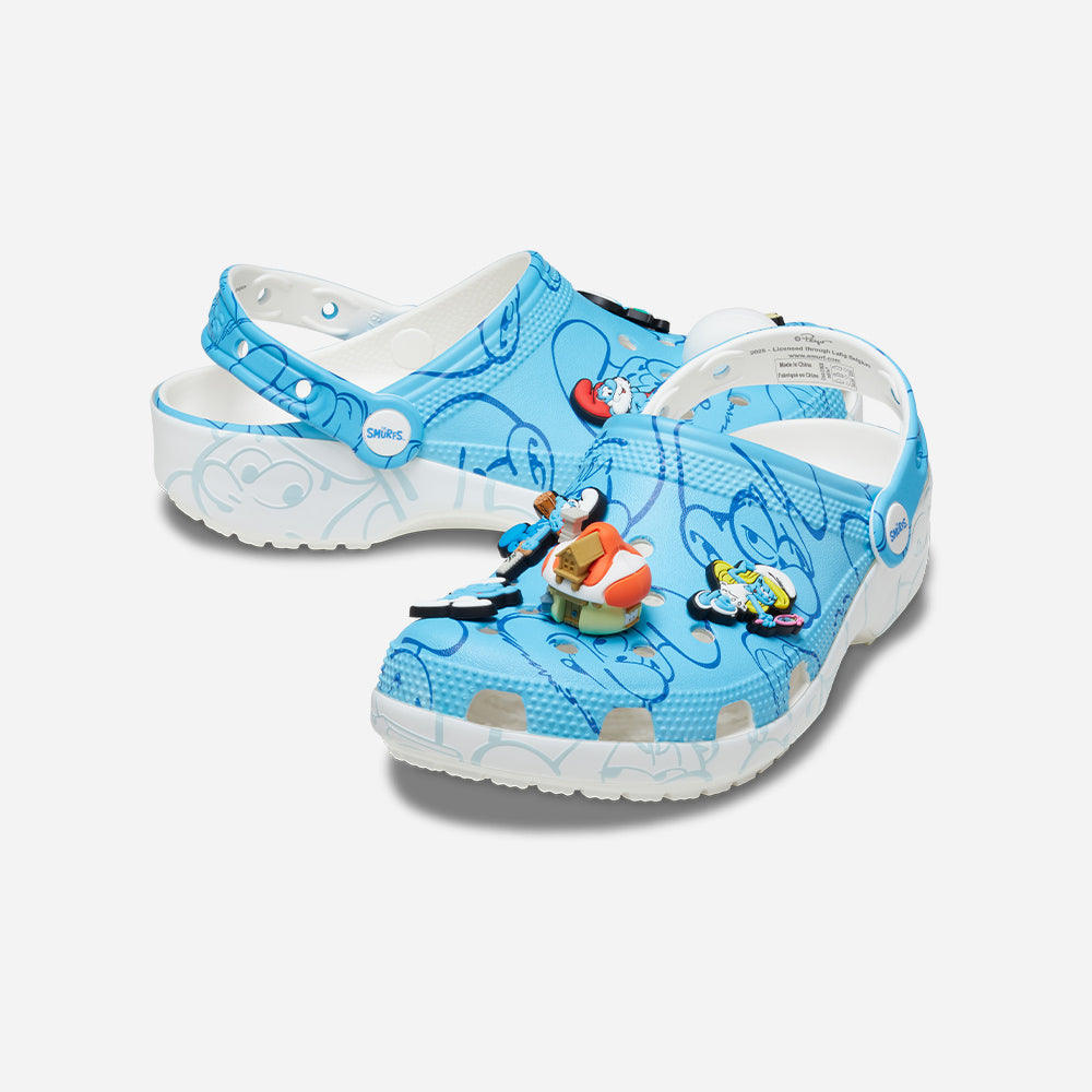 Giày Clog Unisex Crocs Smurfs Classic - Xanh Dương - Supersports Vietnam