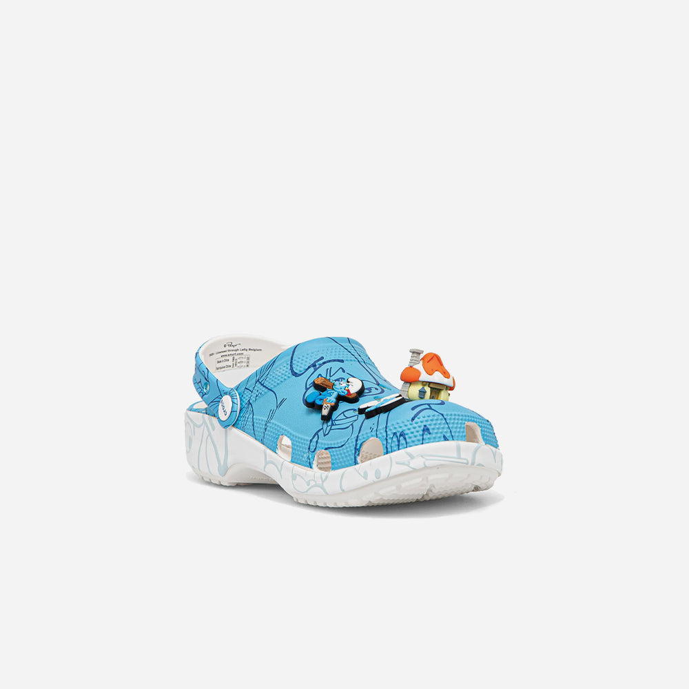 Giày Clog Trẻ Em Crocs Smurfs Classic - Xanh Dương - Supersports Vietnam