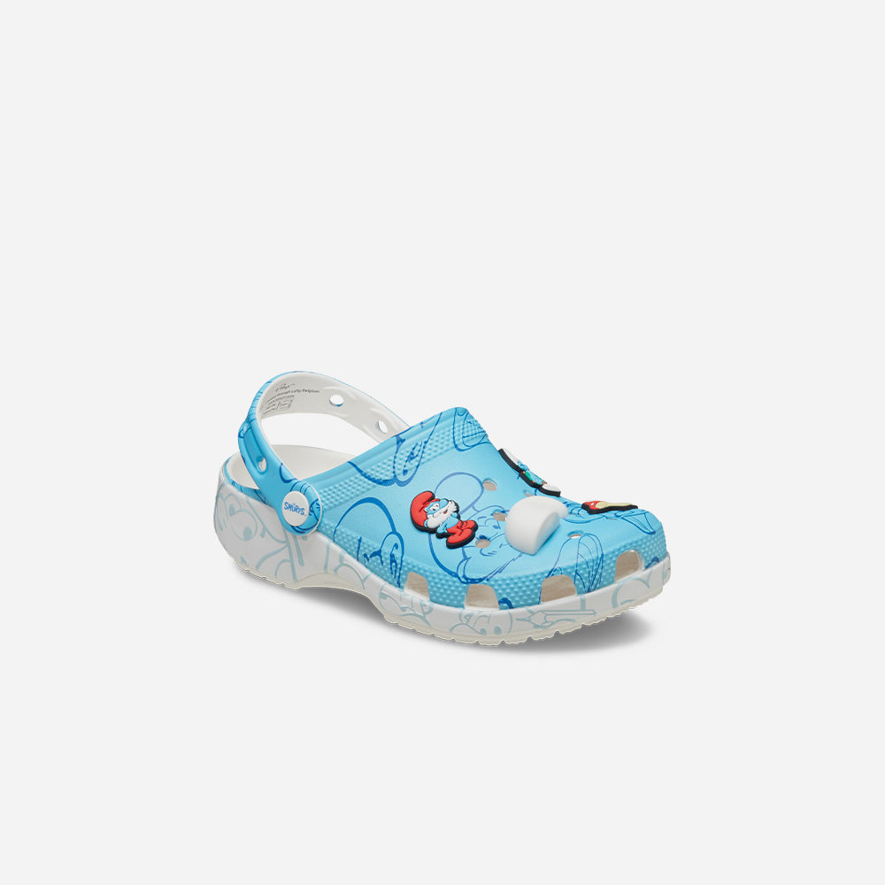 Giày Clog Trẻ Em Crocs Smurfs Classic - Xanh Dương - Supersports Vietnam