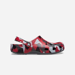 Giày Clog Unisex Crocs Classic Geo Camo - Đỏ - Supersports Vietnam