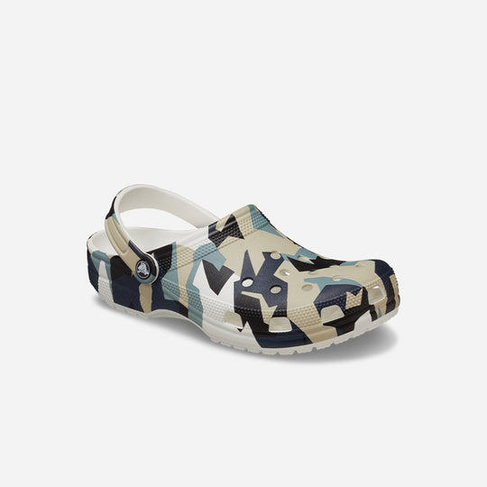 Giày Clog Unisex Crocs Classic Geo Camo - Nhiều Màu