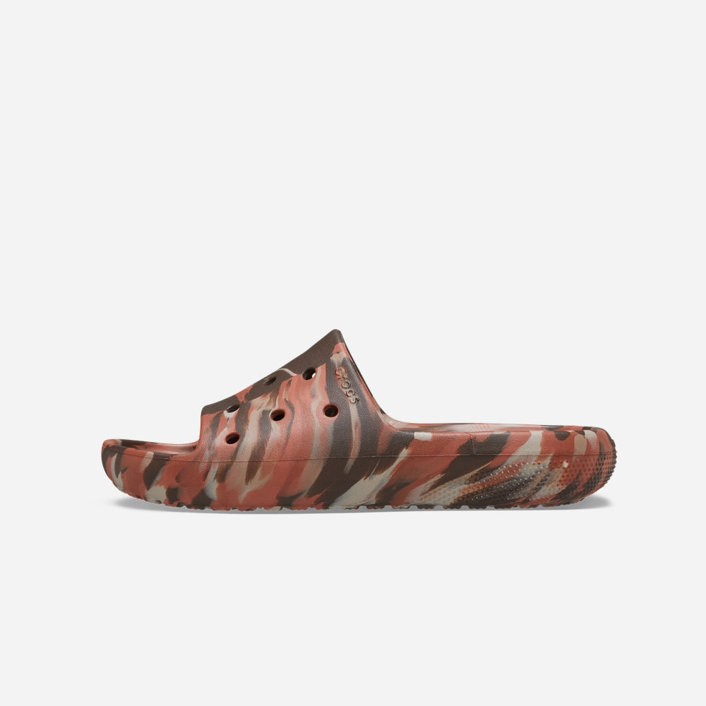 Dép Quai Ngang Unisex Crocs Classic Marbled - Nâu - Supersports Vietnam
