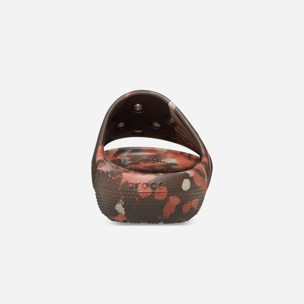 Dép Quai Ngang Unisex Crocs Classic Marbled - Nâu - Supersports Vietnam