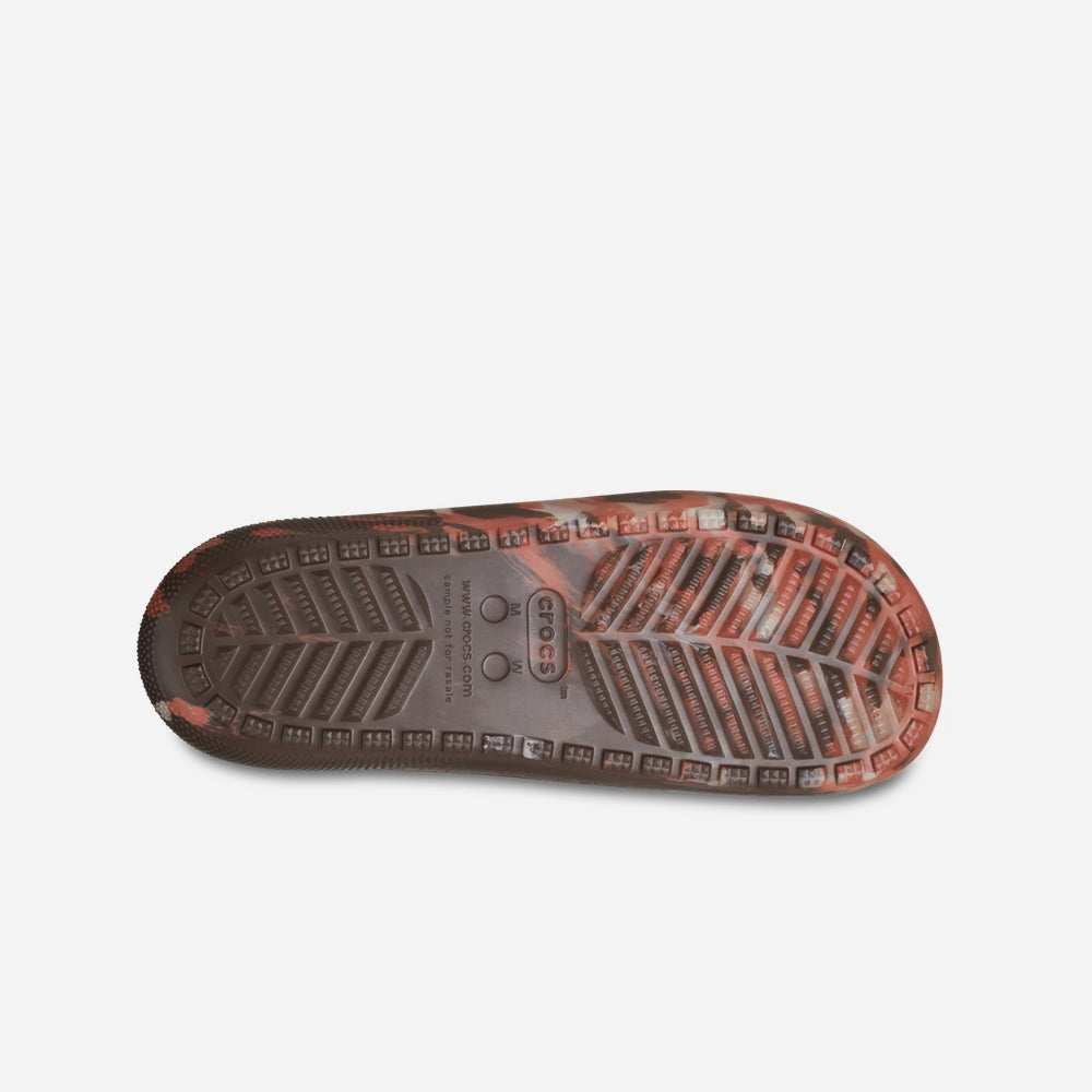 Dép Quai Ngang Unisex Crocs Classic Marbled - Nâu - Supersports Vietnam