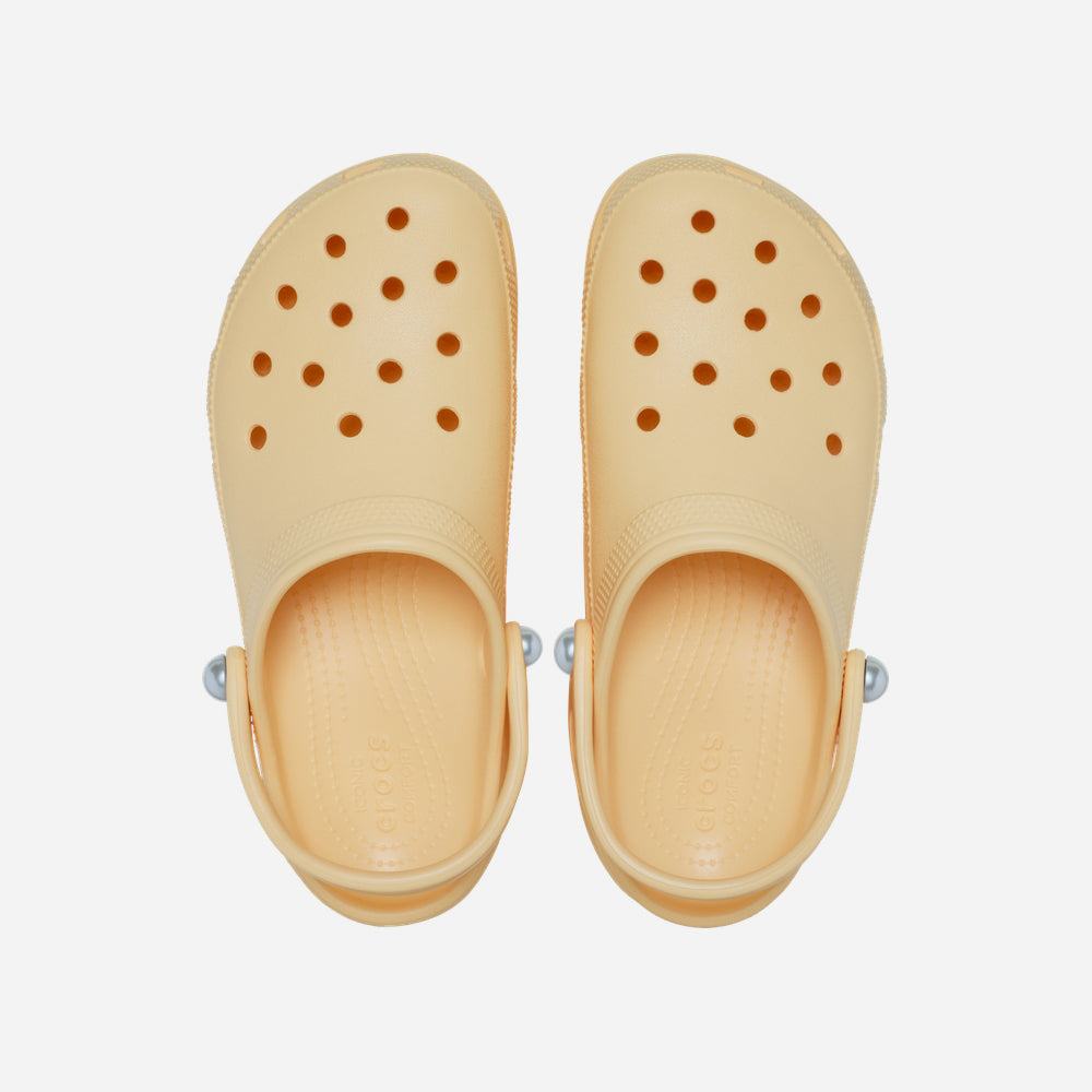 Giày Clog Nữ Crocs Classic Platform Pearl - Vàng - Supersports Vietnam