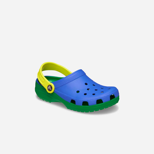 Giày Clog Trẻ Em Crocs Classic Retro Sport - Xanh Dương