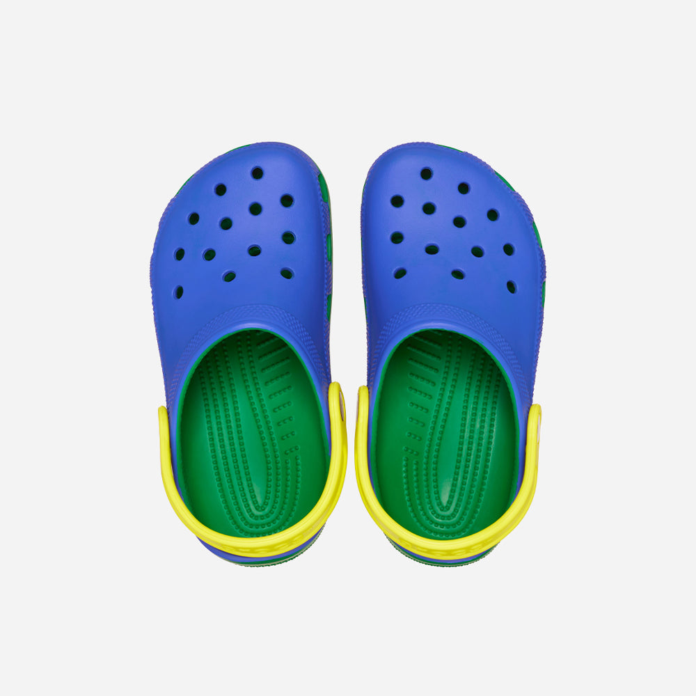 Giày Clog Trẻ Em Crocs Classic Retro Sport - Xanh Dương - Supersports Vietnam