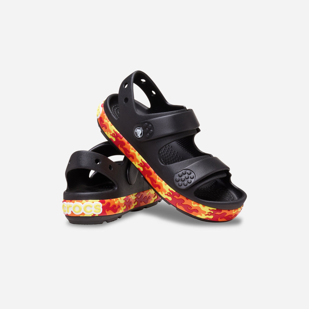 Giày Sandal Trẻ Em Crocs Crocband Cruiser Flames - Đen - Supersports Vietnam