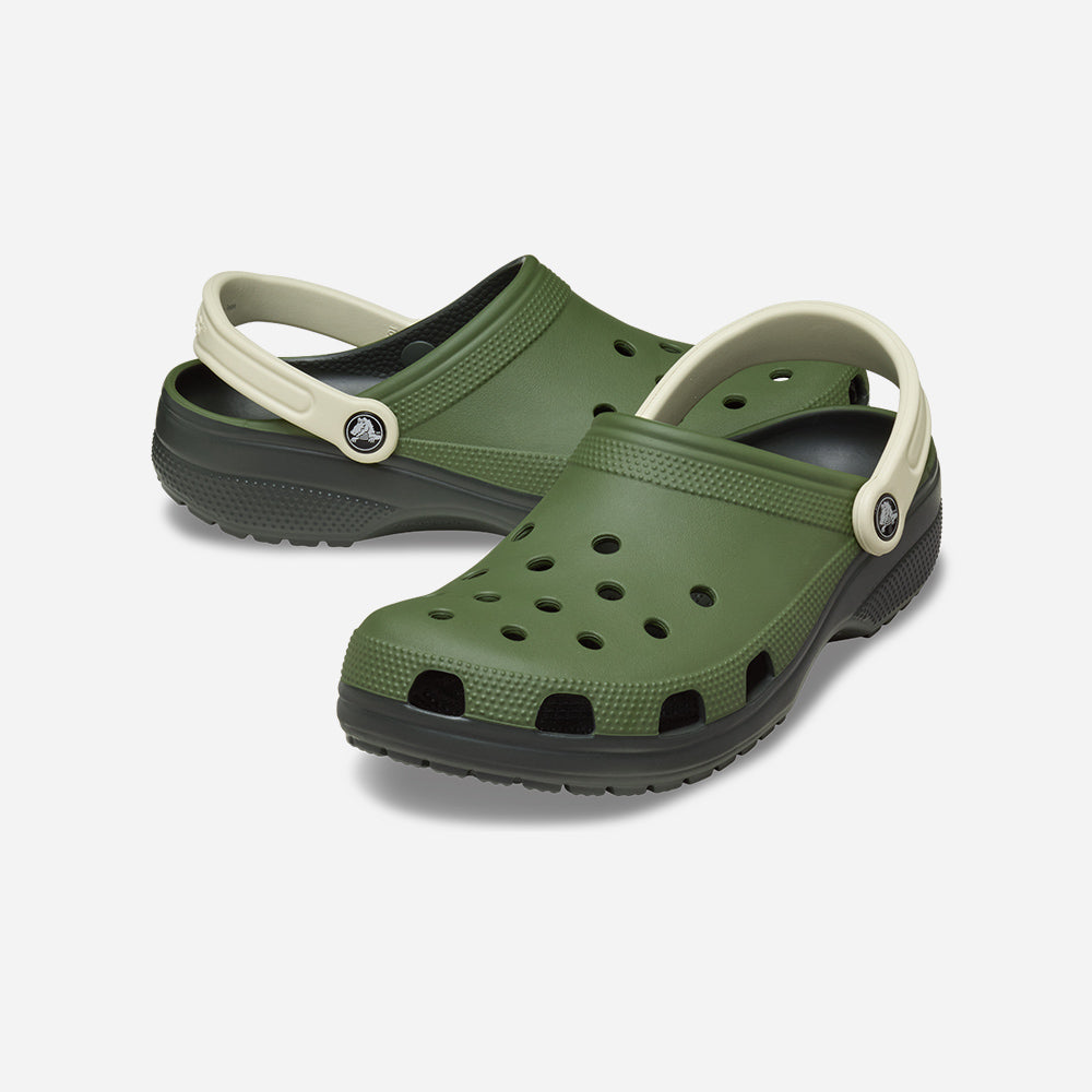 Giày Clog Unisex Crocs Classic Retro Sport - Xanh Lá - Supersports Vietnam