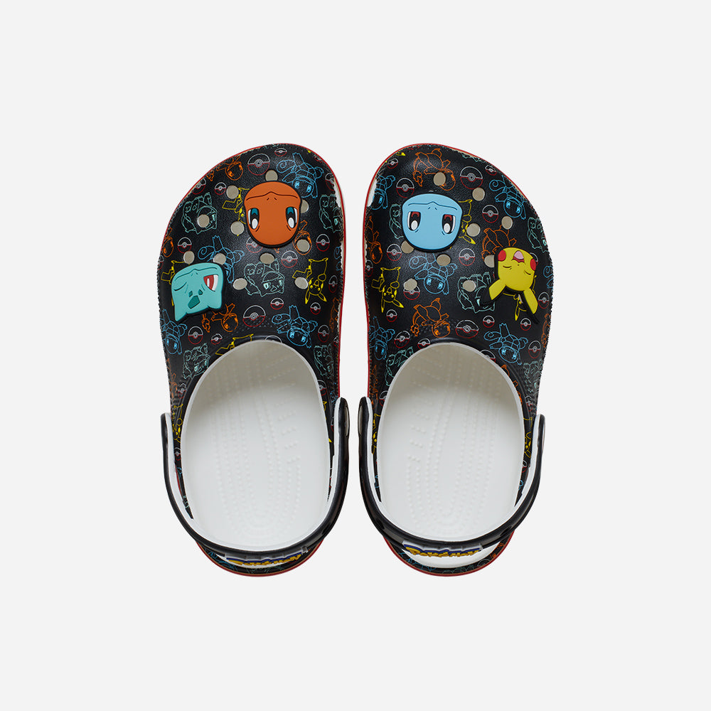 Giày Clog Trẻ Em Crocs Pokemon Print Classic - Đen - Supersports Vietnam