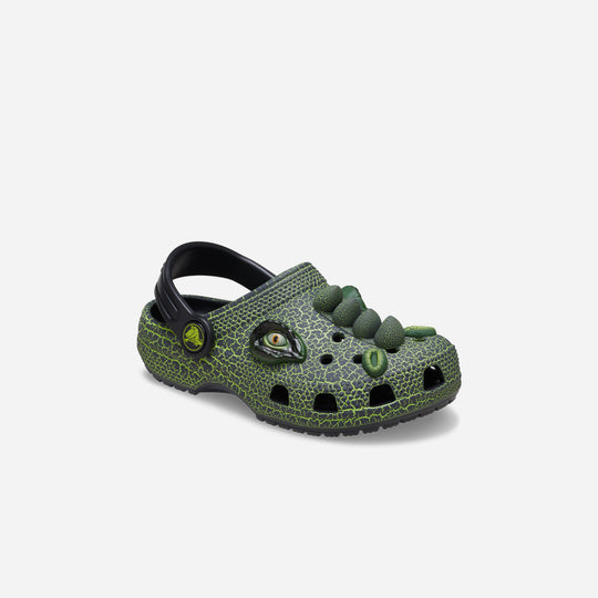 Giày Clog Trẻ Em Crocs Classic Iam Scary Dino - Xanh Lá
