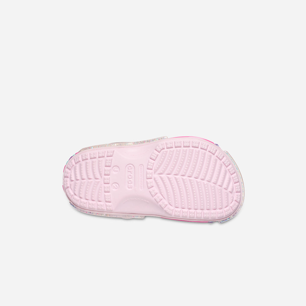 Giày Clog Trẻ Em Crocs Classic Star Sparkle Shaker - Hồng - Supersports Vietnam