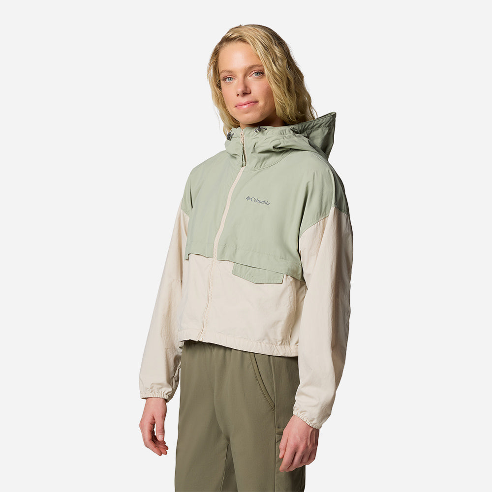 Áo Khoác Nữ Columbia Spire Valley™ Cropped Windbreaker - Xanh Mint - Supersports Vietnam