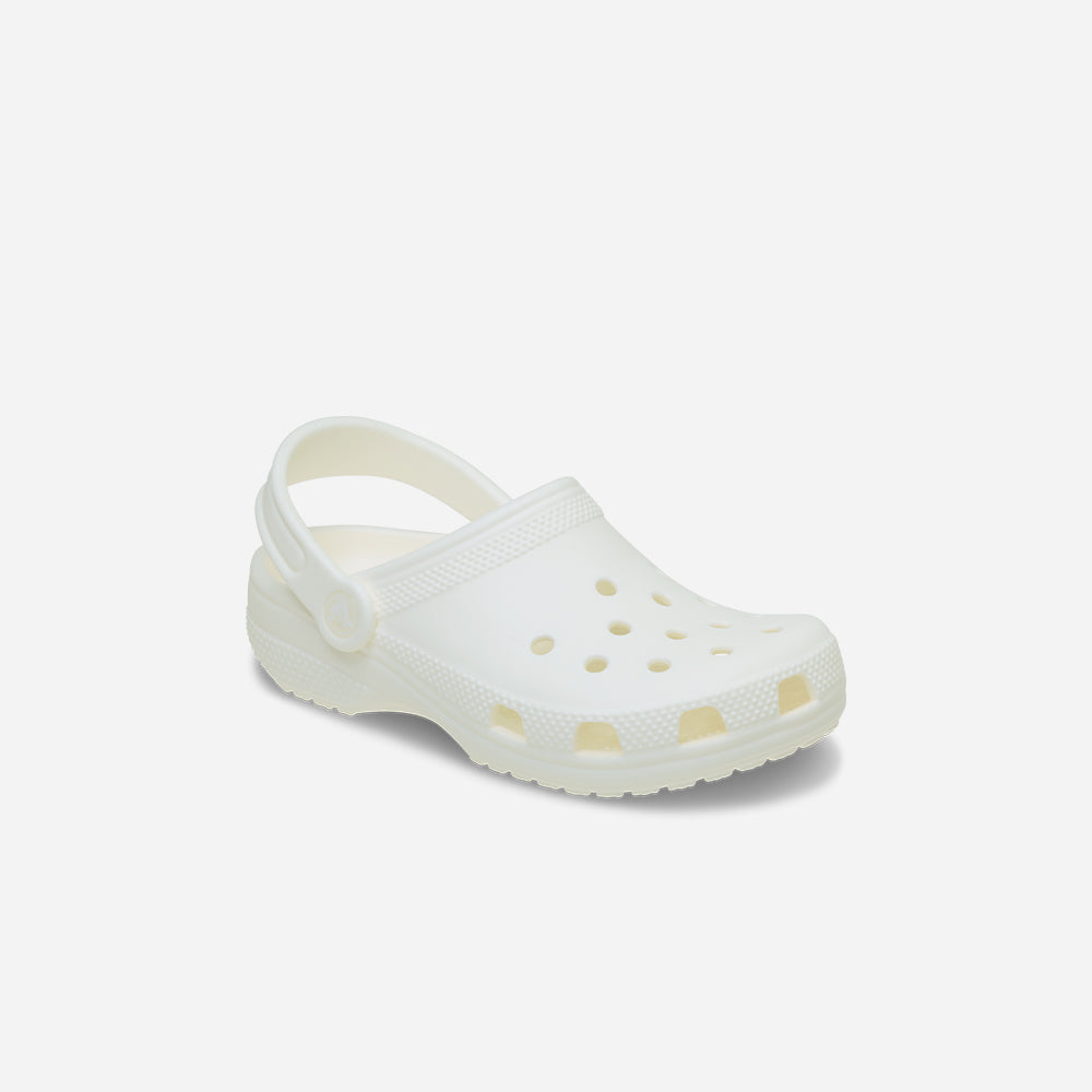 Giày Clog Trẻ Em Crocs Classic Glow - Trắng - Supersports Vietnam