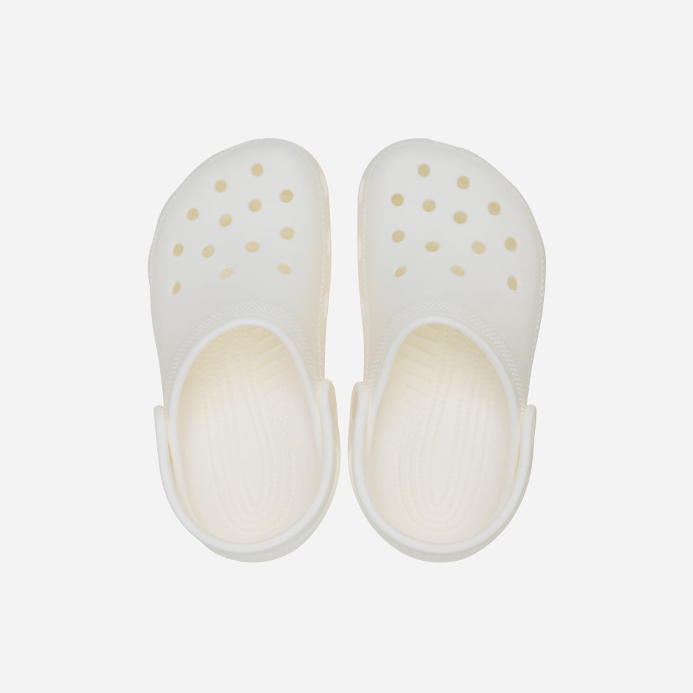 Giày Clog Trẻ Em Crocs Classic Glow - Trắng - Supersports Vietnam