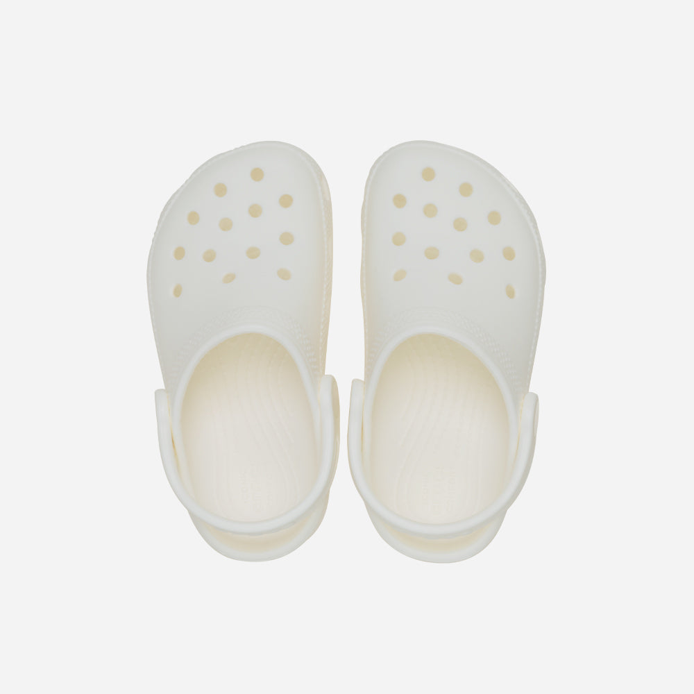 Giày Clog Trẻ Em Crocs Classic Glow - Trắng - Supersports Vietnam