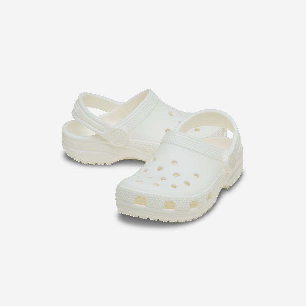 Giày Clog Trẻ Em Crocs Classic Glow - Trắng - Supersports Vietnam