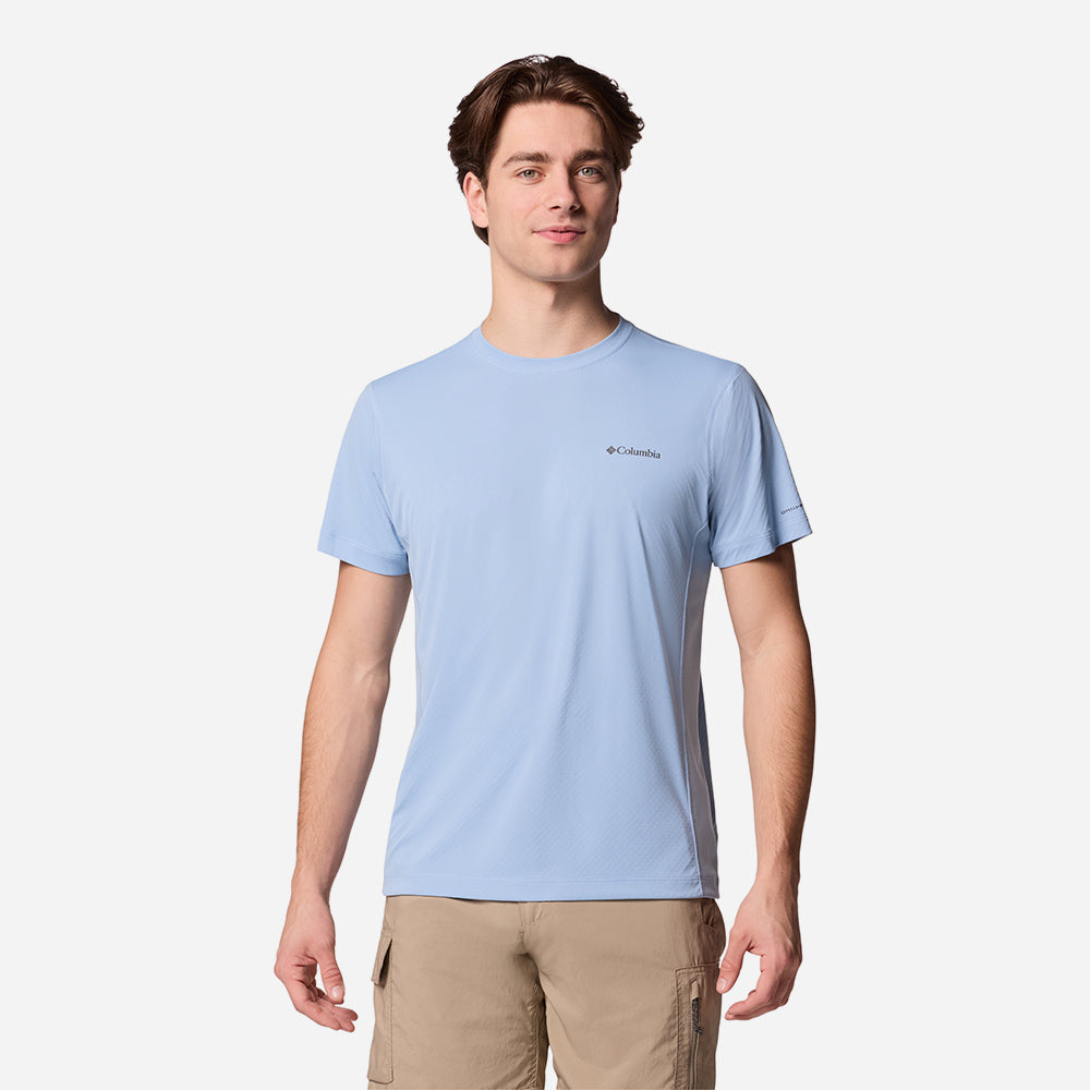 Áo Thun Tay Ngắn Nam Columbia Zero Rules™ Light Short Sleeve Crew - Xanh Dương - Supersports Vietnam