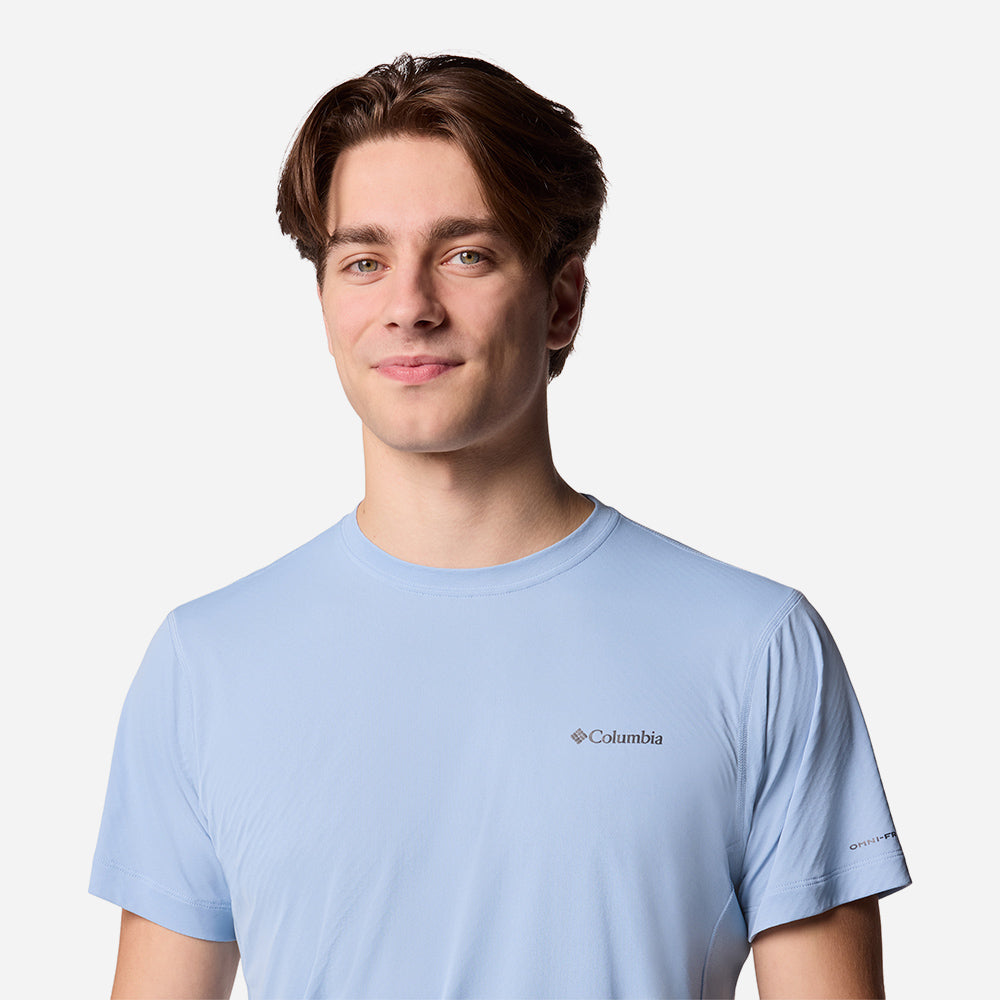 Áo Thun Tay Ngắn Nam Columbia Zero Rules™ Light Short Sleeve Crew - Xanh Dương - Supersports Vietnam