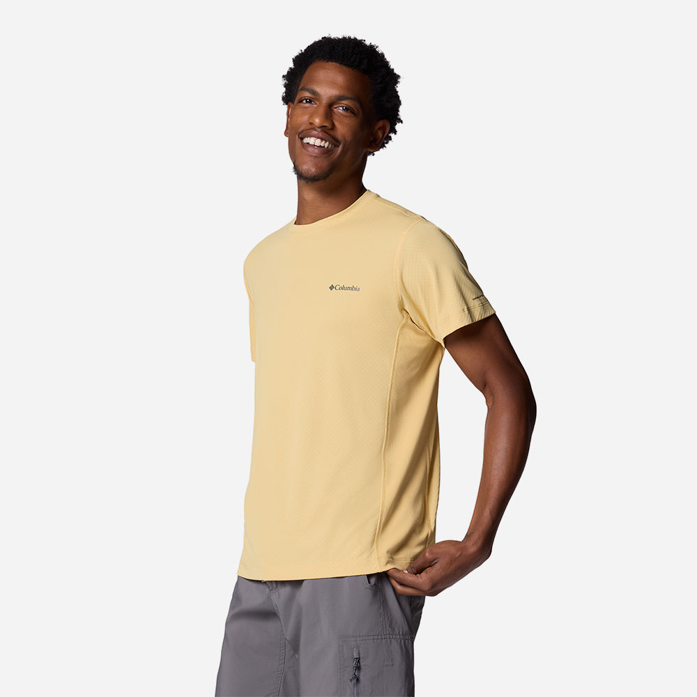 Áo Thun Tay Ngắn Nam Columbia Zero Rules™ Light Short Sleeve Crew - Vàng - Supersports Vietnam