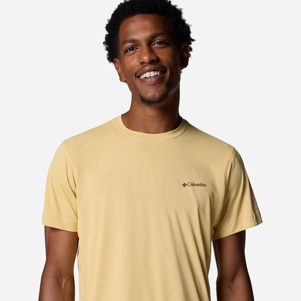 Áo Thun Tay Ngắn Nam Columbia Zero Rules™ Light Short Sleeve Crew - Vàng - Supersports Vietnam