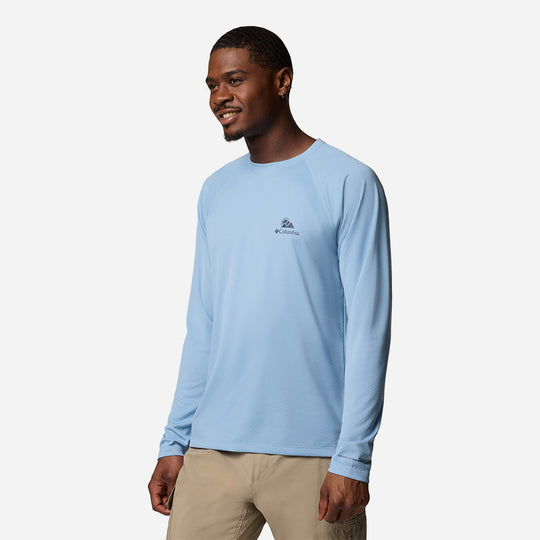 Áo Thun Dài Tay Nam Columbia Alpine Chill™ Pro Graphic Long Sleeve Crew - Xanh Dương
