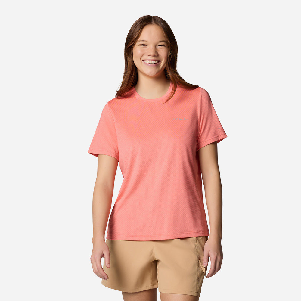 Áo Thun Tay Ngắn Nữ Columbia Wild Springs™ Short Sleeve - Hồng - Supersports Vietnam