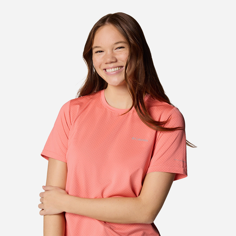 Áo Thun Tay Ngắn Nữ Columbia Wild Springs™ Short Sleeve - Hồng - Supersports Vietnam