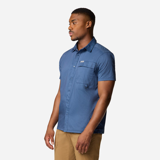 Áo Sơ Mi Tay Ngắn Nam Columbia Landroamer™ Twill Short Sleeve - Xanh Dương