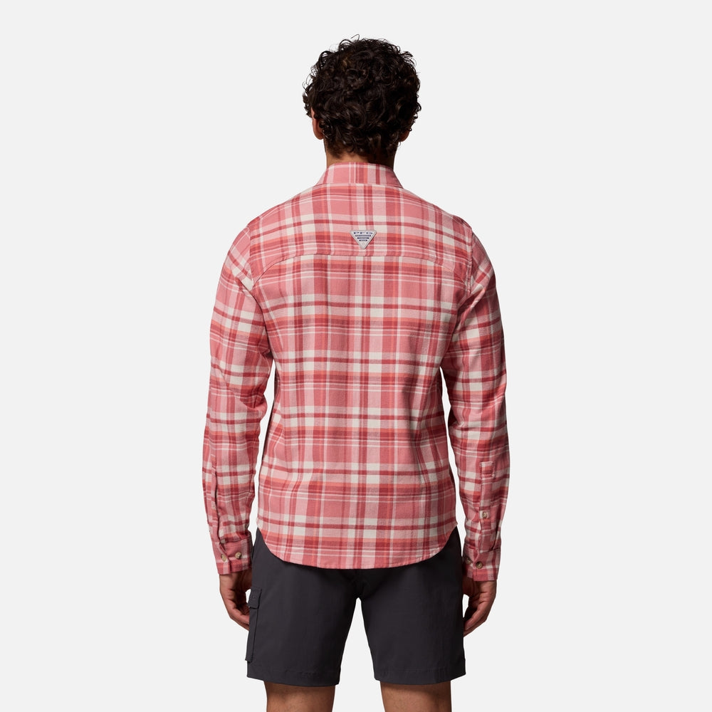 Áo Sơ Mi Tay Dài Nam Columbia Pfg Wild Cast Flannel - Hồng - Supersports Vietnam
