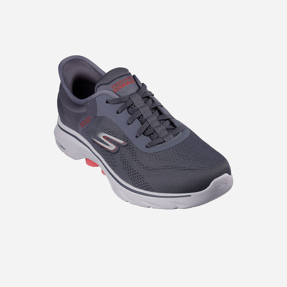 Giày Đi Bộ Nam Skechers GOwalk 7 - Xám - Supersports Vietnam