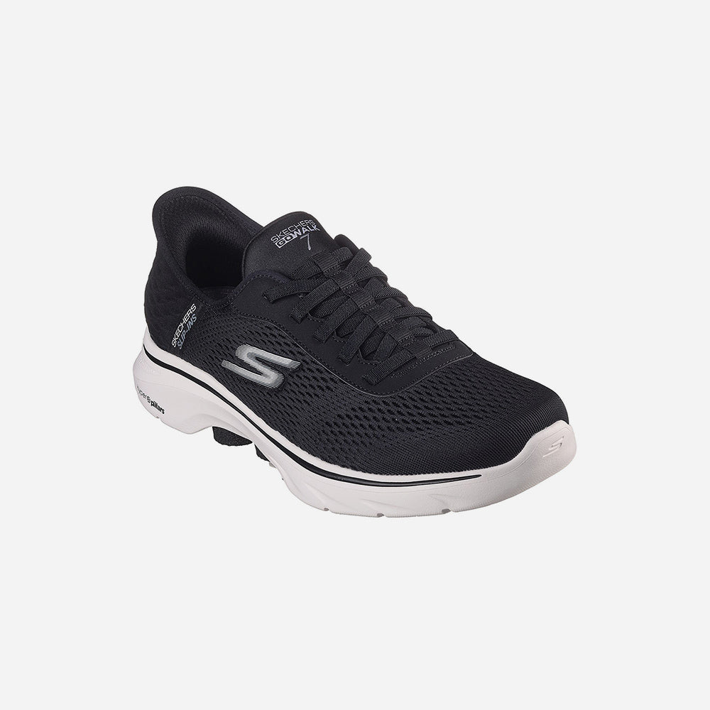 Giày Luyện Tập Nam Skechers GOwalk 7 - Đen - Supersports Vietnam
