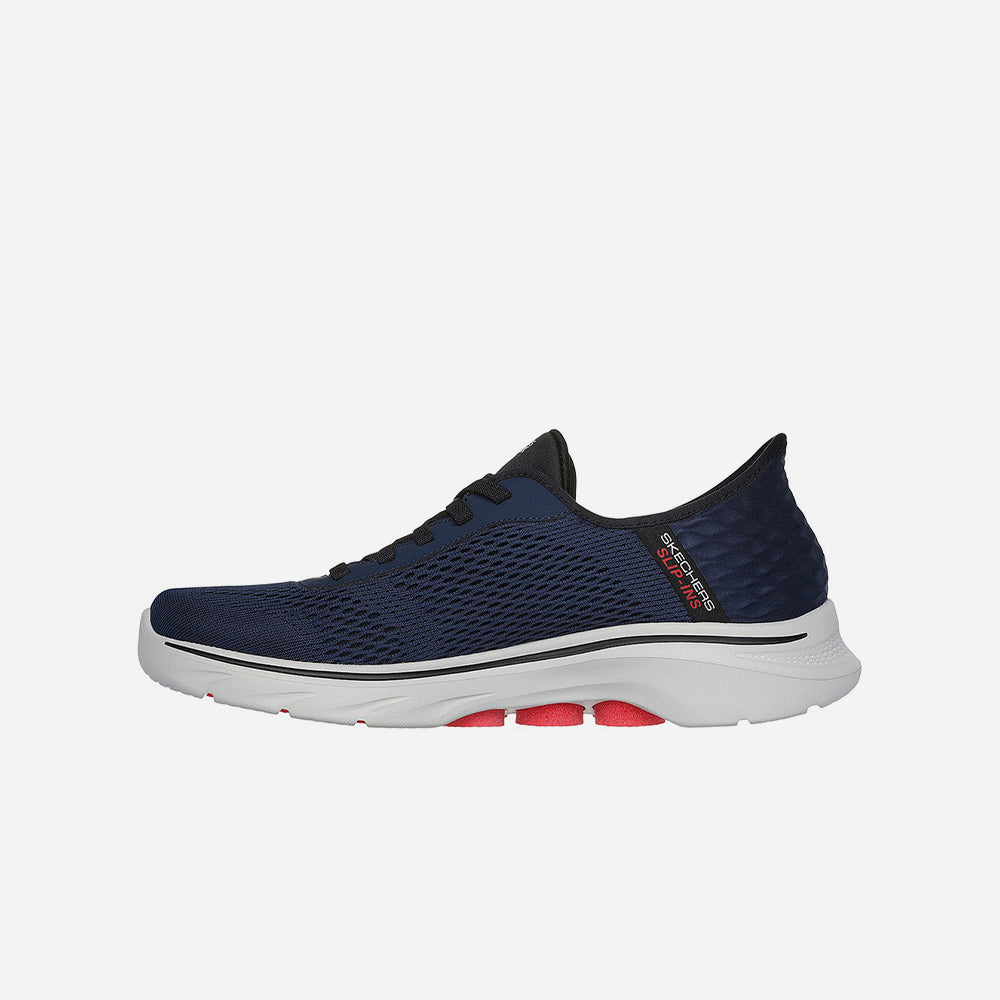 Giày Luyện Tập Nam Skechers GOwalk 7 - Xanh Navy - Supersports Vietnam