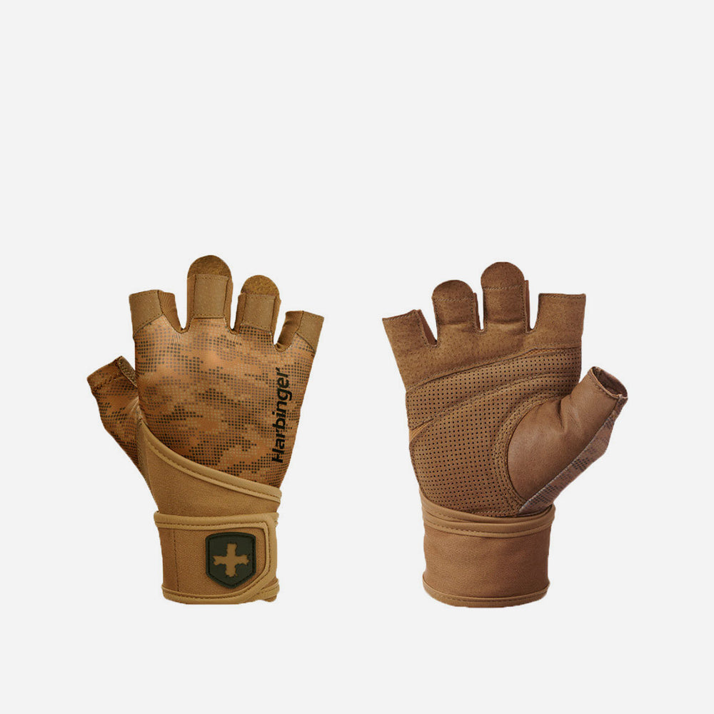 Găng Tay Tập Gym Nam Harbinger Pro Wristwrap 2.0 - Nâu - Supersports Vietnam