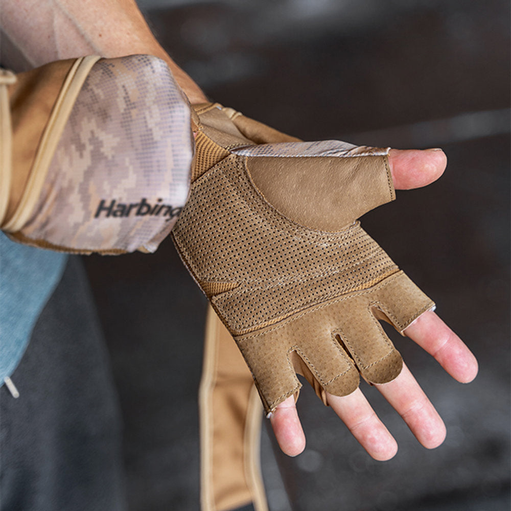 Găng Tay Tập Gym Nam Harbinger Pro Wristwrap 2.0 - Nâu - Supersports Vietnam