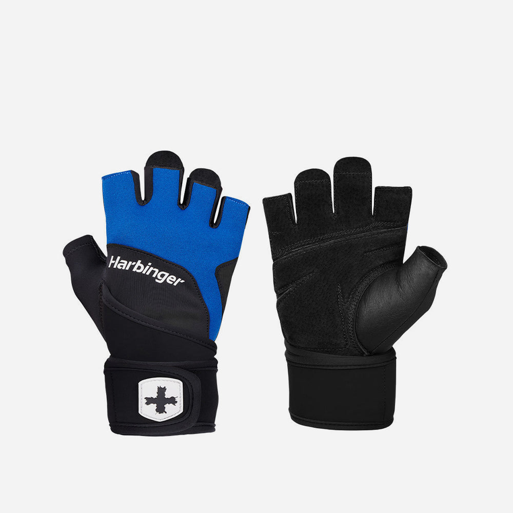 Găng Tay Tập Gym Nam Harbinger Wristwrap 2.0 - Xanh Dương - Supersports Vietnam