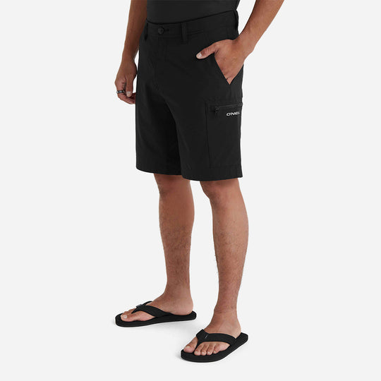 Quần Ngắn Đi Biển Nam O'Neill Trvlr Series Stretch - Đen