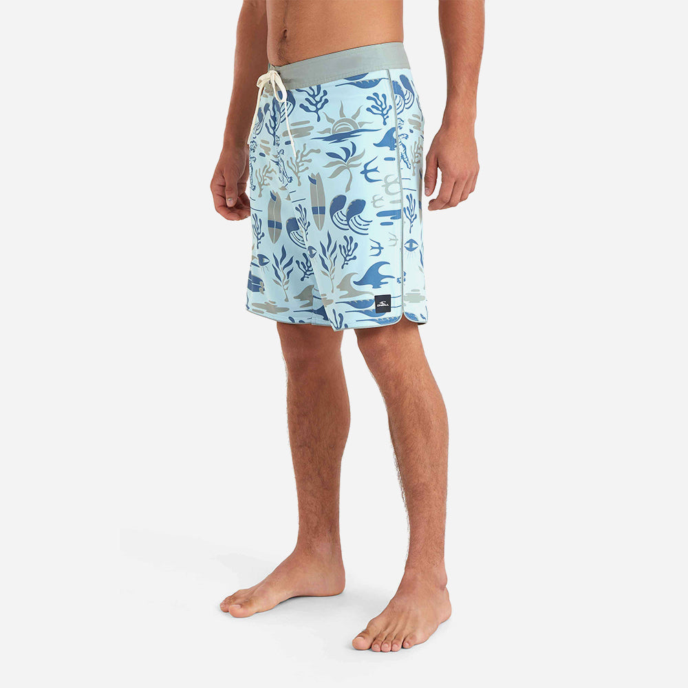 Quần Ngắn Đi Biển Nam O'Neill Hyperfreak Mysto Scallop 20 - Xanh Dương - Supersports Vietnam
