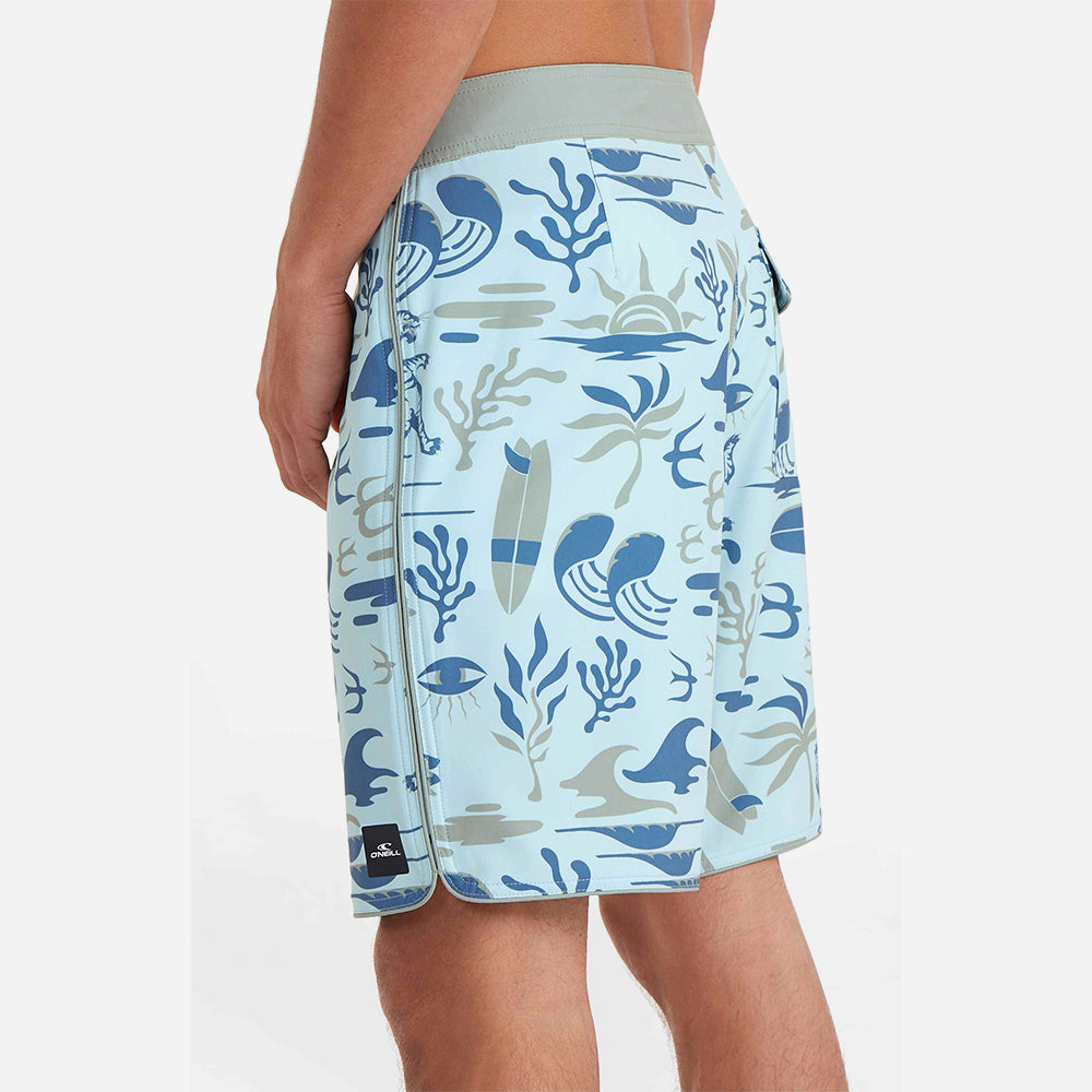 Quần Ngắn Đi Biển Nam O'Neill Hyperfreak Mysto Scallop 20 - Xanh Dương - Supersports Vietnam